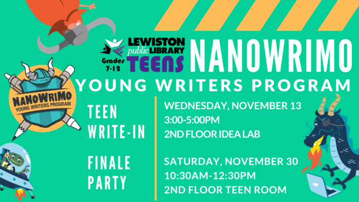 LPL Teens NaNoWriMo Young Writer's Program
