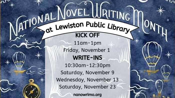 National Novel Writing Month at Lewiston Public Library