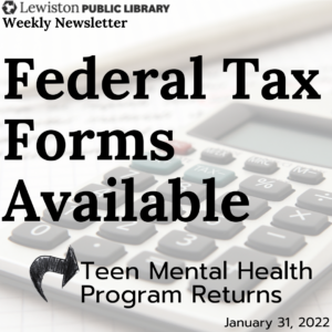 federal tax forms available, teen mental health program returns