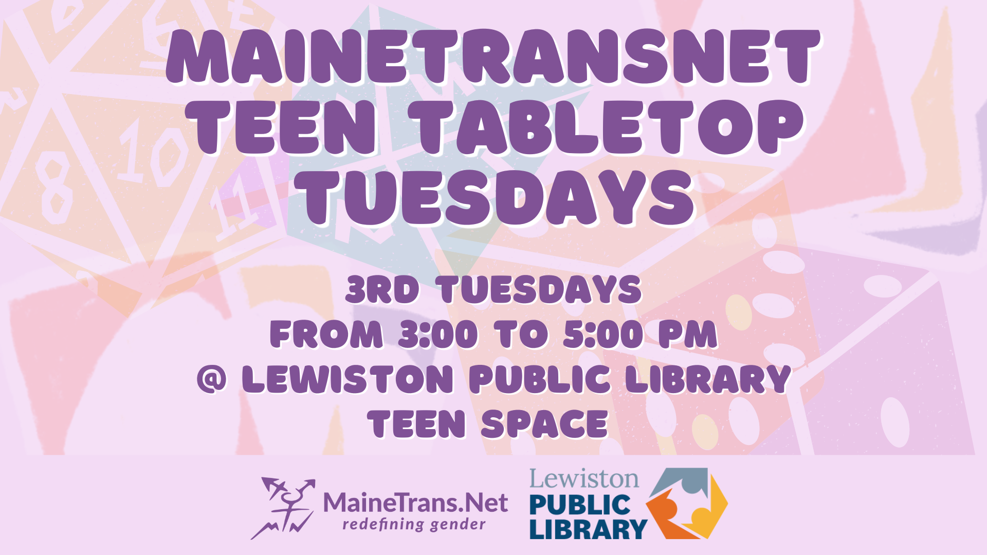 MTN Teen Tabletop Tuesdays // Lewiston Public Library, Maine