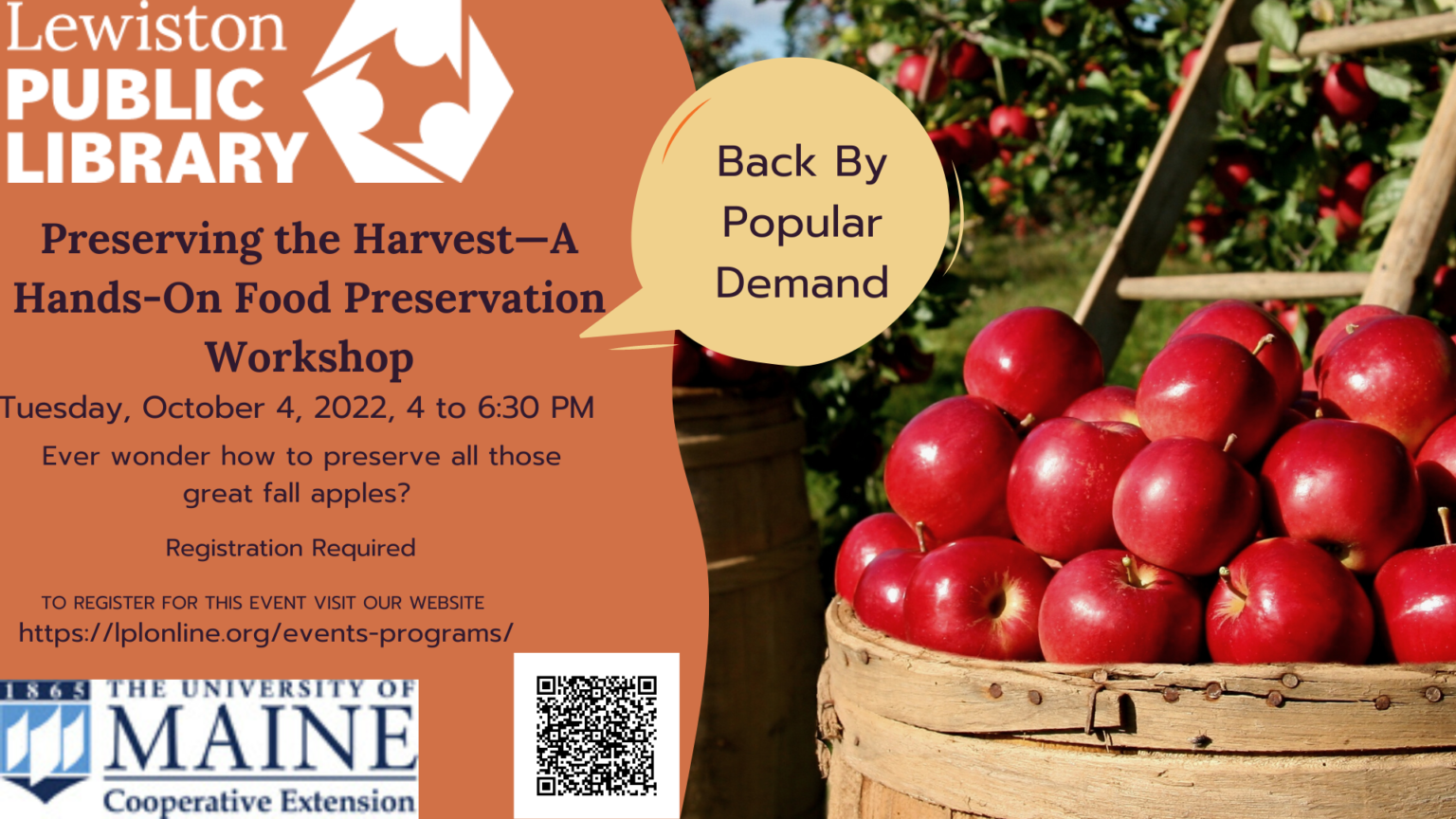 Preserving The Harvest // Lewiston Public Library, Maine
