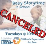 Canceled storytime graphic.