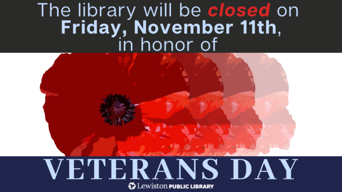 Closed for Veteran's Day