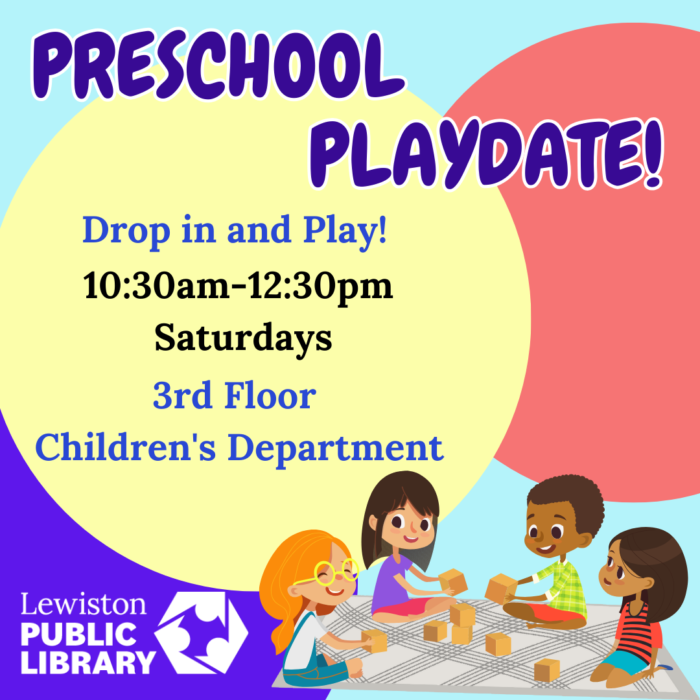 Graphic for Preschool Playdate program.