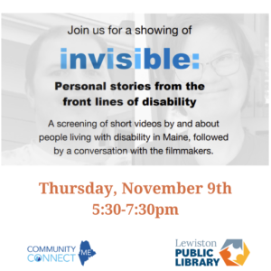 Flyer Graphic for Invisible Film Screening program