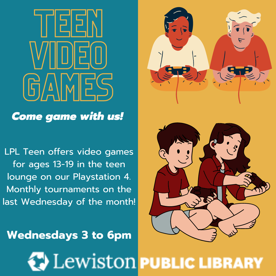 Teen Video Games 2024 Lewiston Public Library Maine   IG Square Teen Video Games 