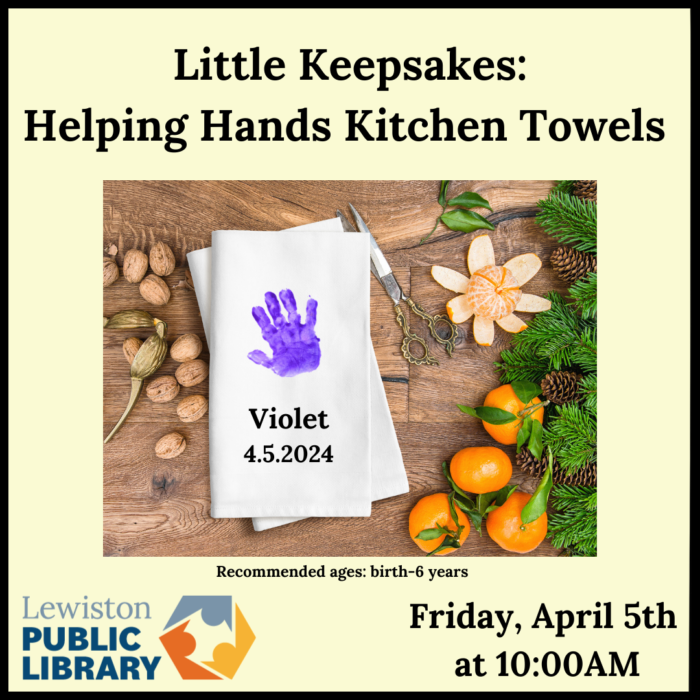 Graphic for Little Keepsakes: Helping Hands Kitchen Towels program.
