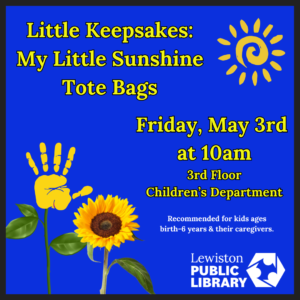 Graphic for My Little Sunshine Tote Bags program.