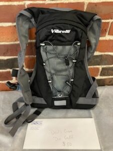 Black and Grey Hydration pack and Devil's Grove gift card
