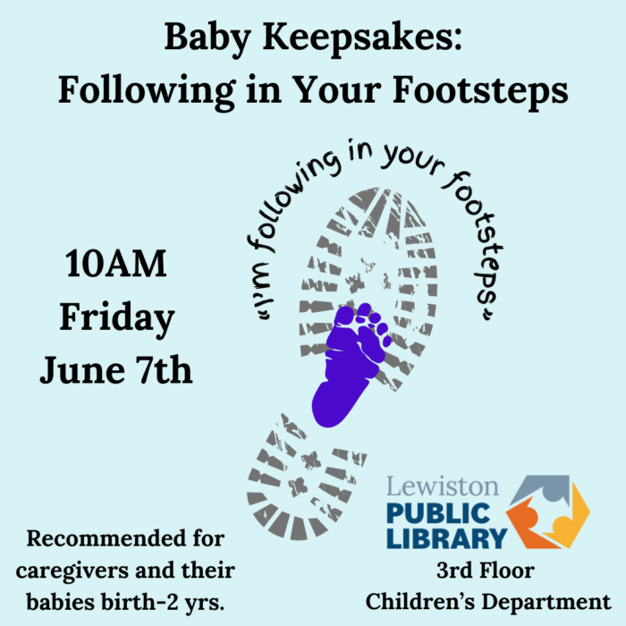 Graphic for Baby Keepsakes: Following in Your Footsteps program