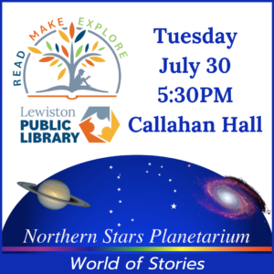 Graphic for Northern Stars Planetarium program.