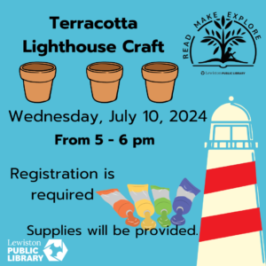 Graphic for Terracotta Lighthouse Craft Night