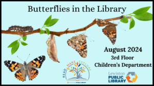 Graphic for the Butterflies in the Library Program.