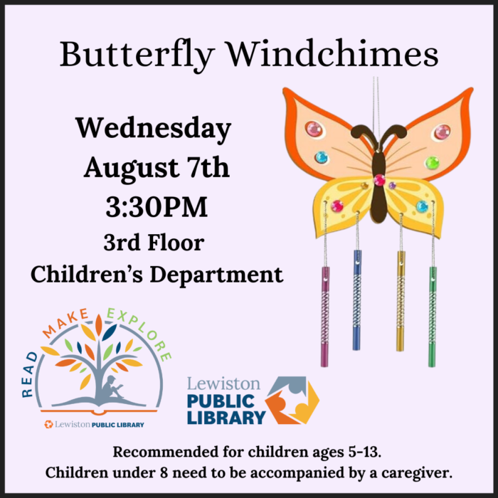 Graphic for Butterfly Windchimes program.