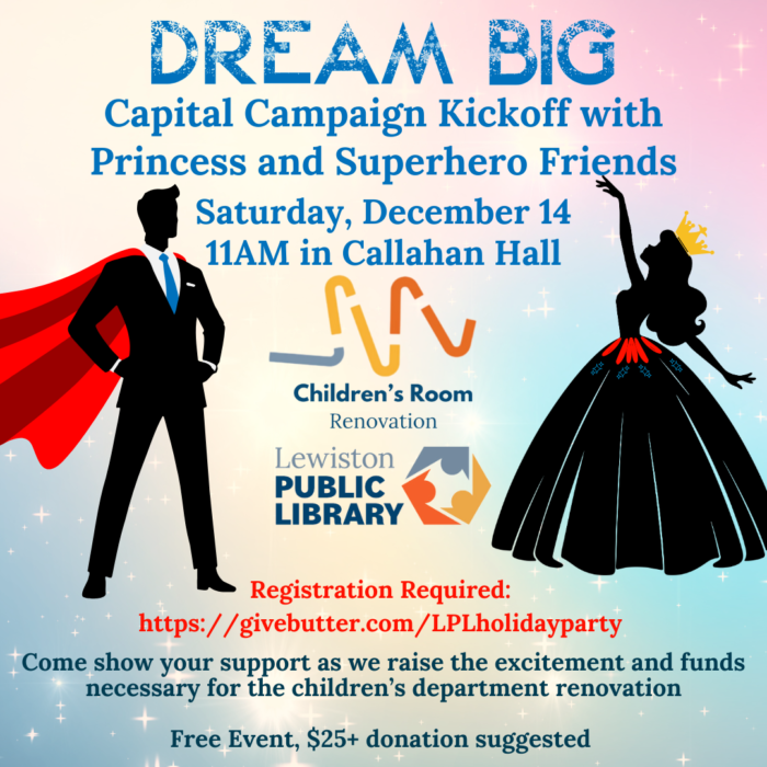 Graphic for dream big capital campaign fundraiser.