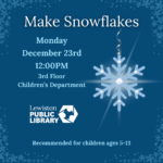 Graphic for Make Snowflakes program.