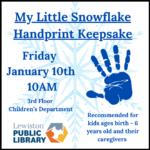 My Little Snowflake Handprint Keepsake program.