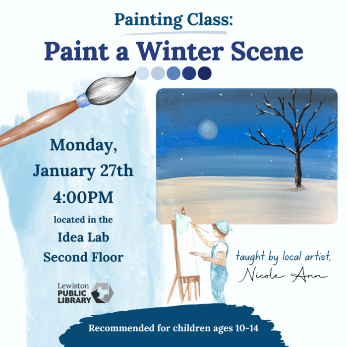 Graphic for Paint a Winter Scene program.