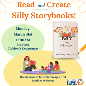 Graphic for Silly Storybooks program.