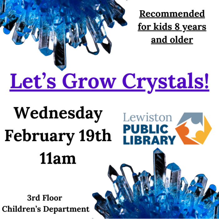 Graphic for Let's Grow Crystals! program.