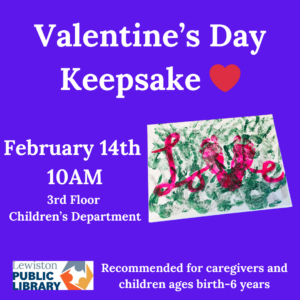 Graphic for Valentine's Day Keepsake program.