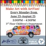Graphic for Summer ArtVan programs.