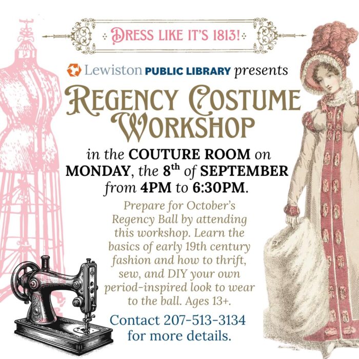Graphic for Regency Costume Workshop