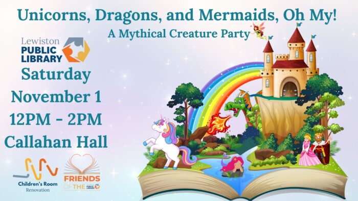 Graphic for Unicorns, Dragons, & Mermaids, Oh My! program.