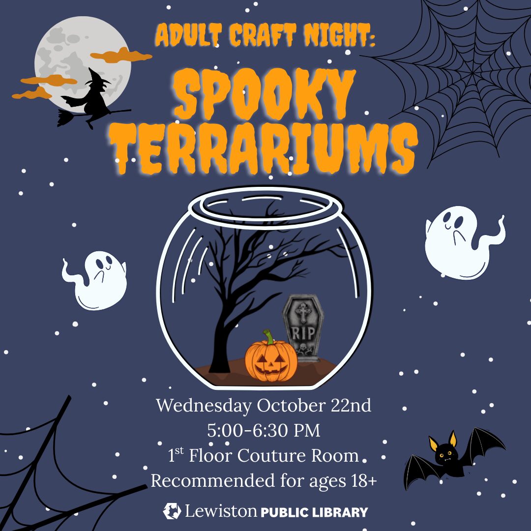 graphic for Adult Craft Night: Spooky Terrariums program
