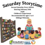Graphic for the Saturday Storytime program.