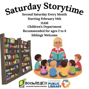Graphic for the Saturday Storytime program.