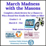 Graphic for March Madness with the Masons program.