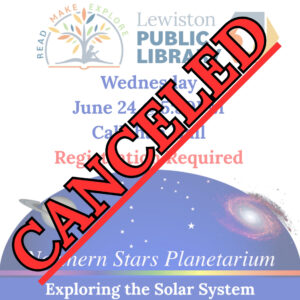 Planetarium cancelation graphic