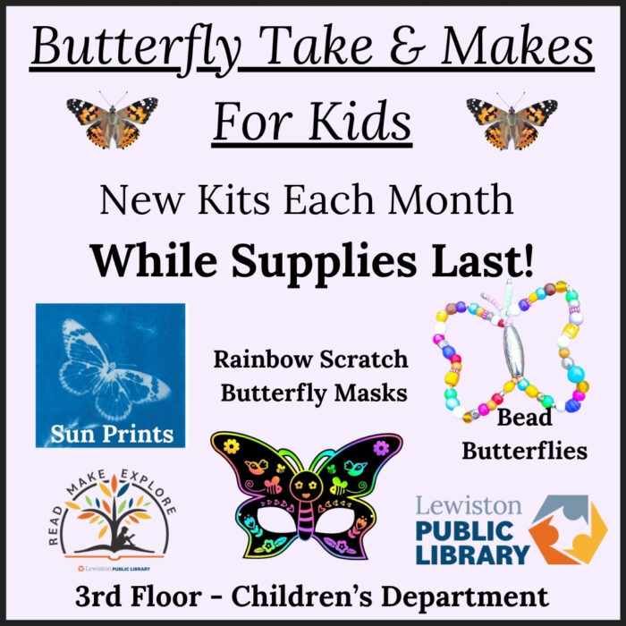 Graphic for butterfly take & makes.