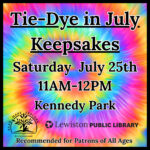 Graphic for Tie-Dye Keepsake program.