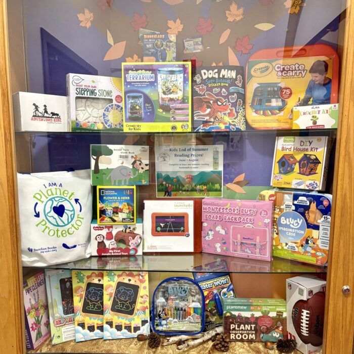 Photo of Summer Reading prizes.