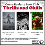 graphic for thrills & chills book club