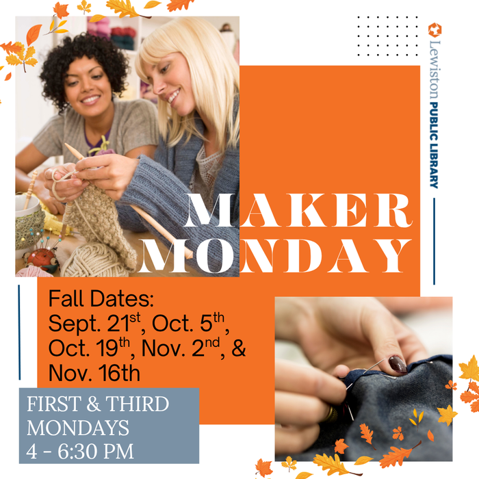 graphic for maker monday fall 2026 dates