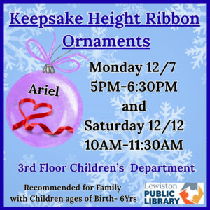 Graphic for the height ribbon ornament keepsake program.